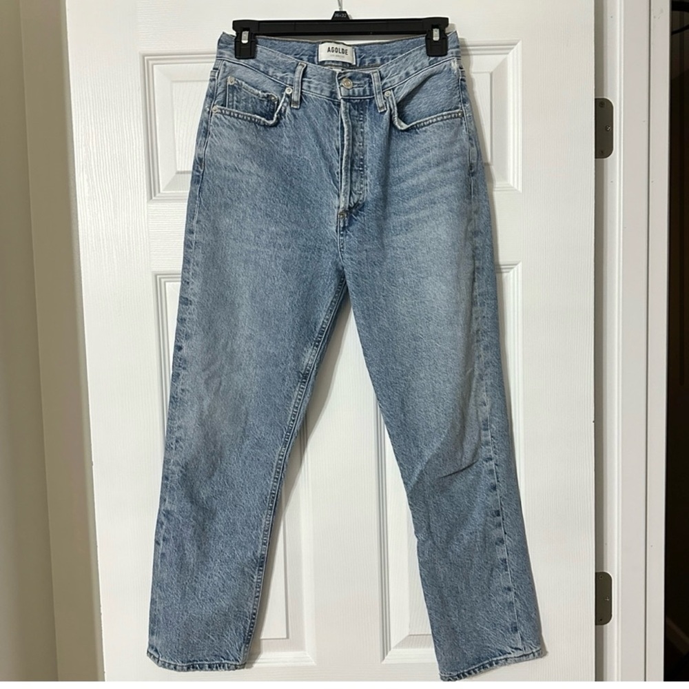 Agolde Riley High Rise Straight Crop Jeans - Size 26